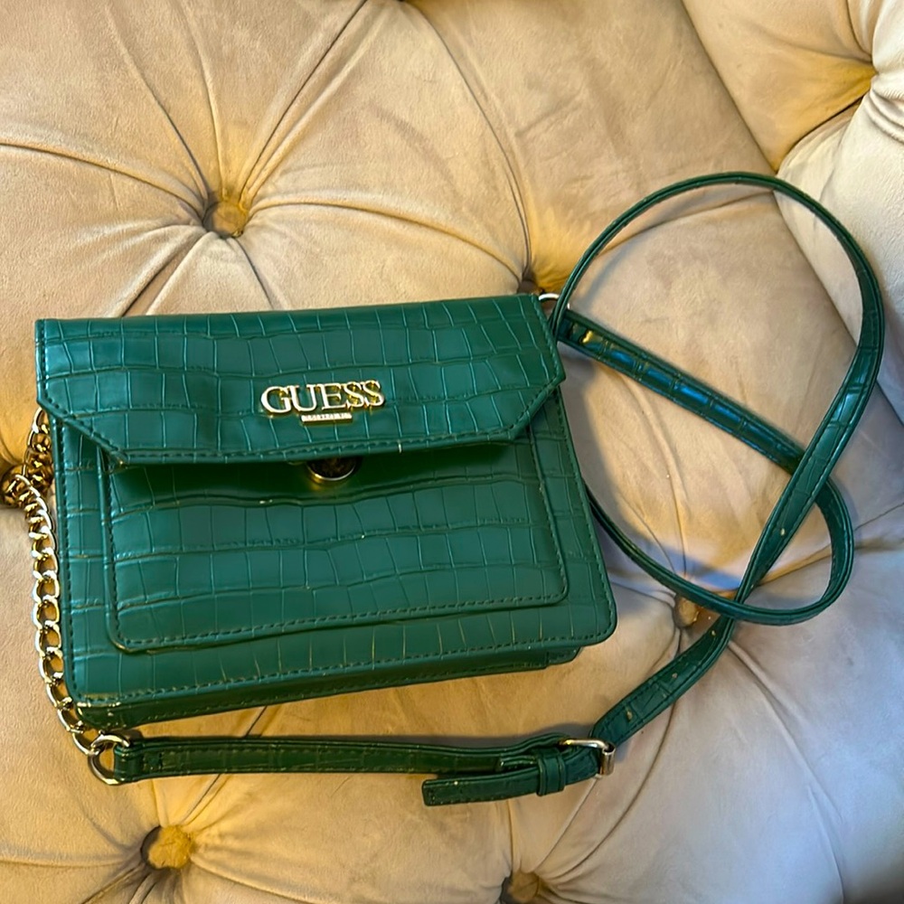 Emerald Guess Clutch
